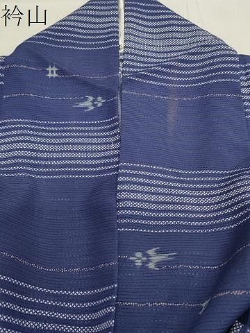 平和屋着物＊夏物 小紋 絽 横段飛鳥文 正絹 逸品 CAAV9093gh