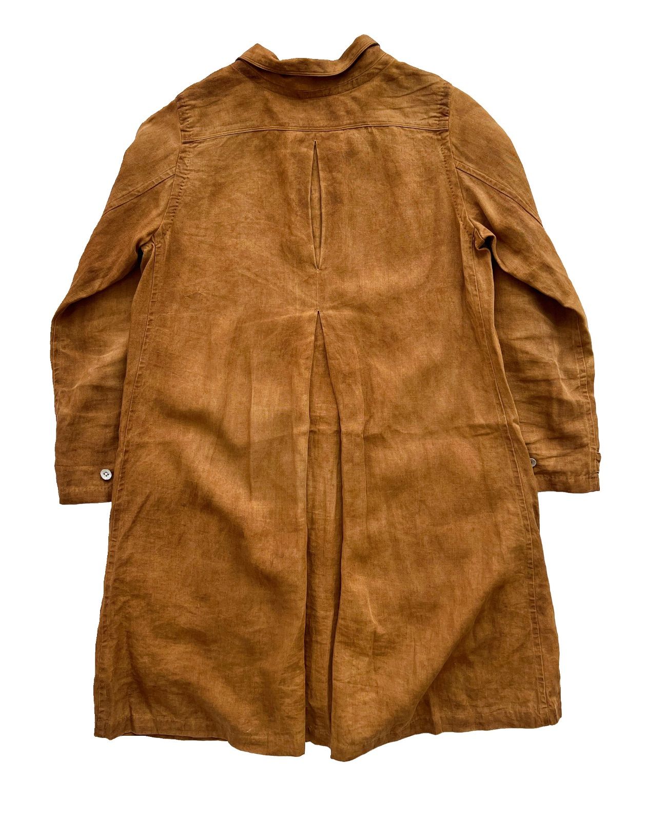 kaval カヴァル LINEN SHOP COAT リネンショップコート kakishibu dyed