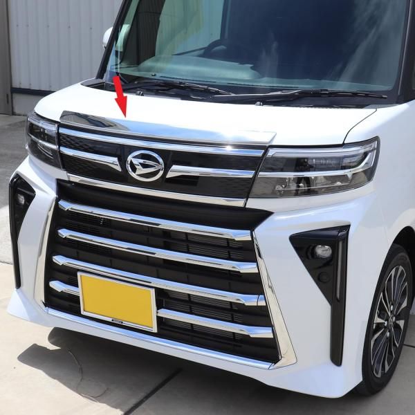 タント カスタム 後期 ボンネット フード 後期グリル 左右ヒンジ付き L375S/L385S 黒メタ X07 グレード Xリミテッド タントカスタム L375S 後期 ボンネットフード⁄グリル 810368