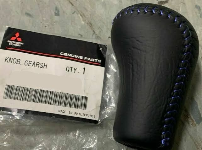 新品 三菱 CP9A ランサーエボリューション ランエボ 5 6 Ⅴ Ⅵ 純正 シフトノブ シフトレバー 青ステッチ KNOB SHIFT LEVER blue stitc