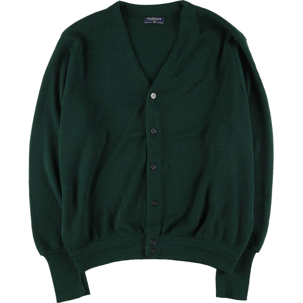 古着 VAN HEUSEN アクリルニットカーディガン USA製 メンズXL/eaa441326