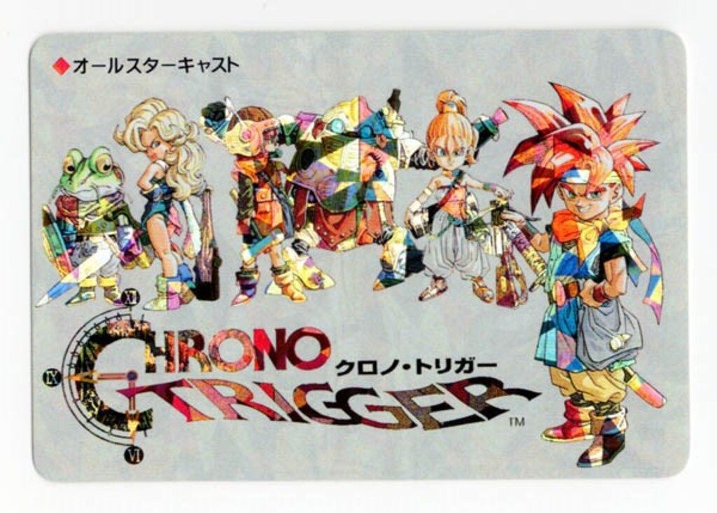 クロノトリガー　カード　オールスターキャスト　ステンドグラス SQUARE ENIX クロノトリガー SFC予約特典カード オールスター