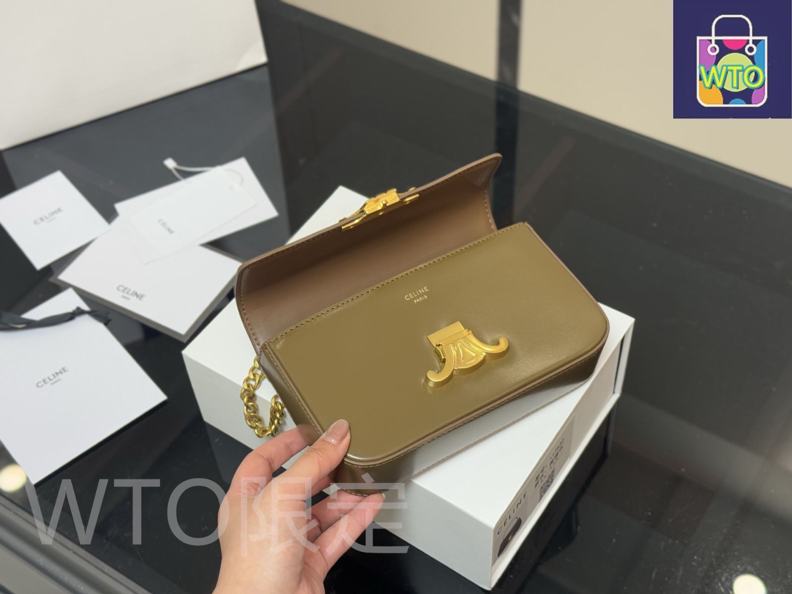 yuki2442さん専用 今日WTO】Celine セリーヌ アームバッグ トライウンフ レトロで