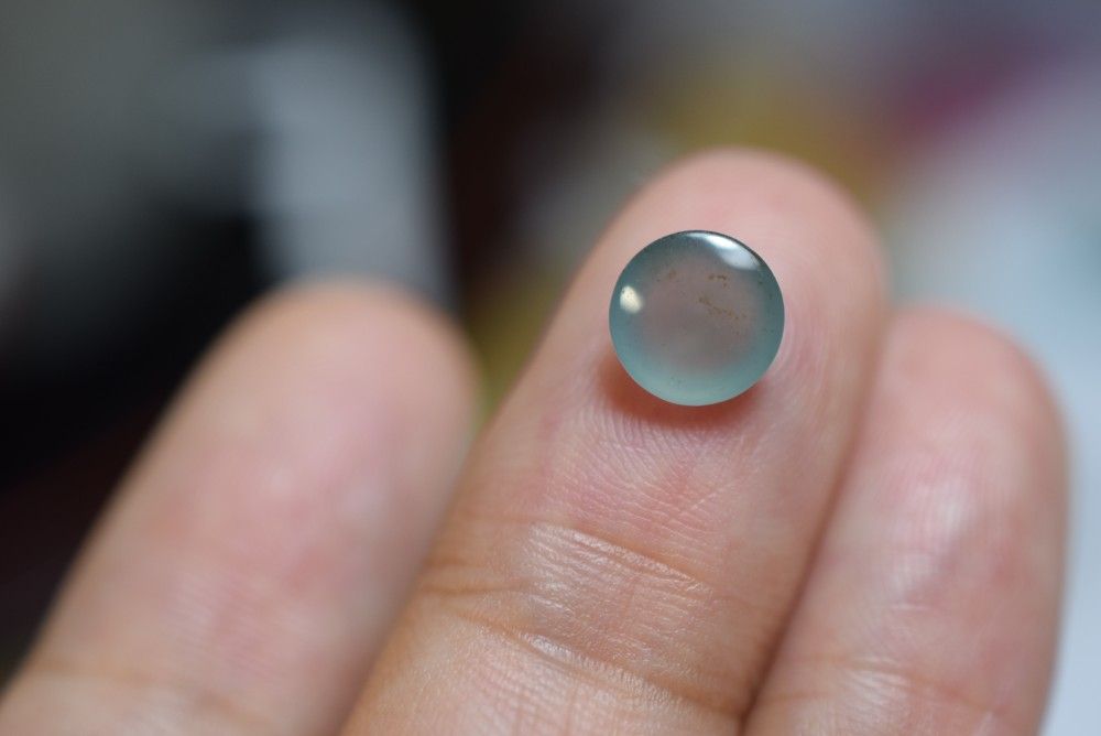 ひすい RS11-98 氷種 花青 玉壁 平安守り ドグアテマラ産 A貨 本翡翠 ルース