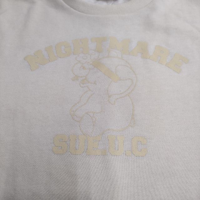 UNDERCOVER - UNDERCOVER Sue UNDERCOVER スラッシュレイヤード半袖スウェット NIGHTMARE 半袖Ｔシャツ カットソー オフホワイト レディース アンダーカバー【中古】5-0515S∞ UNDERCOVER Sue UNDERCOVER スラッシュレイヤード半袖スウェット