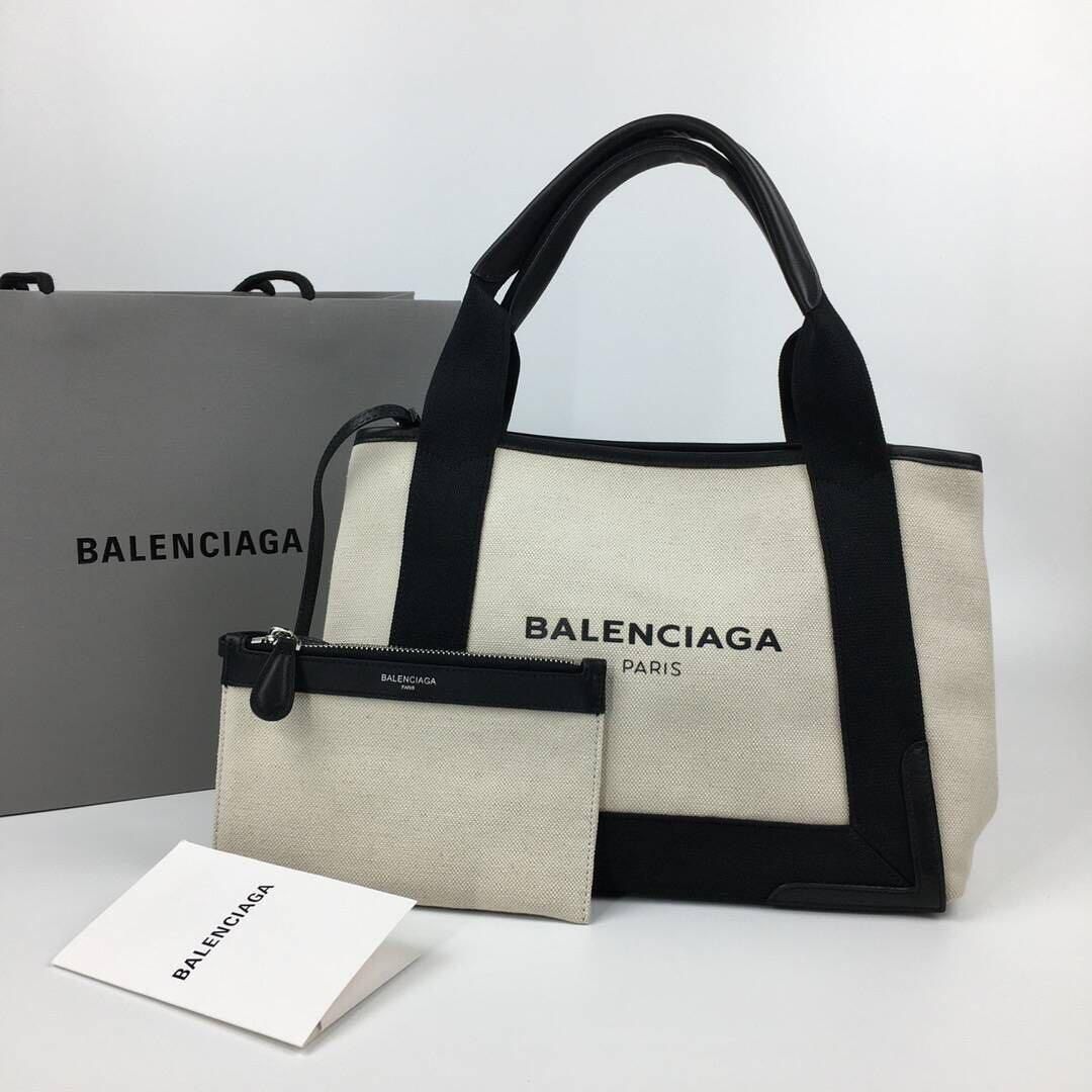 BALENCIAGA NAVY CABAS トートバッグ S - メルカリ