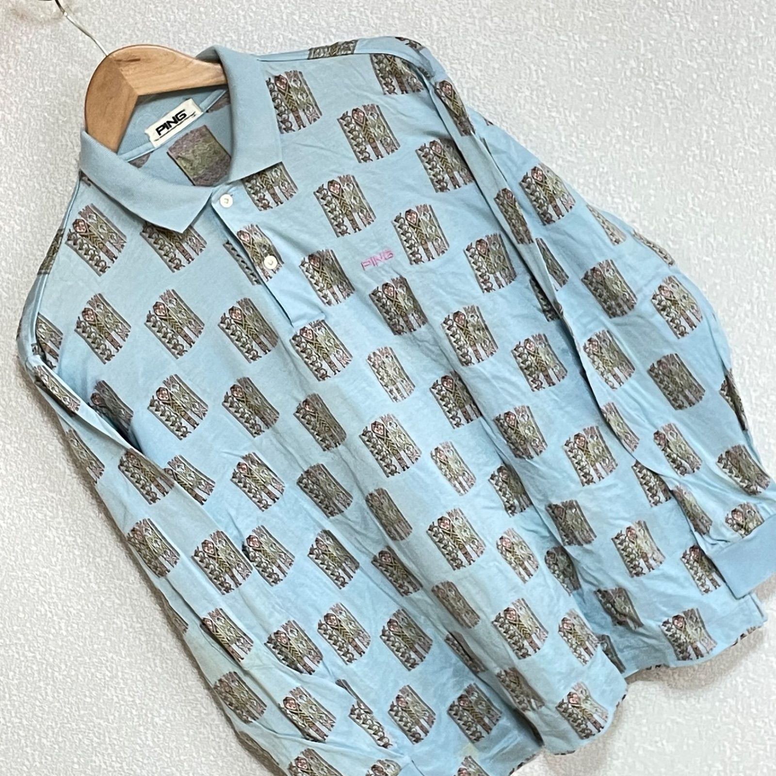 w^)b PING GOLF ピン ゴルフ ピンゴル ポロシャツ 長袖 ゴルフ