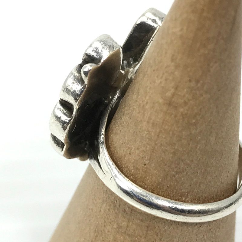 中古品】 ZUNI ズニ族 INLAY SUNFACE SILVER RING インレイ サン