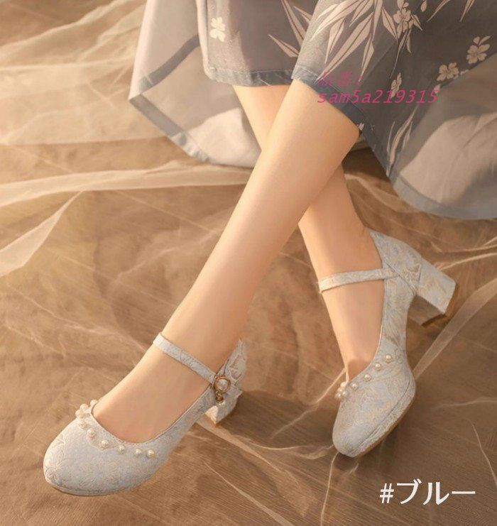 ロリィタ靴 ヒール3センチ