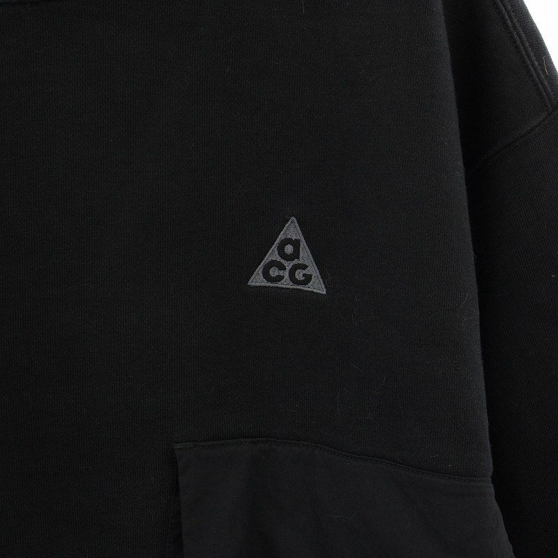 Nike ACG ブラック クルーネックスウェット ナイキエーシージー NIKE ACG スウェット トレーナー クルー