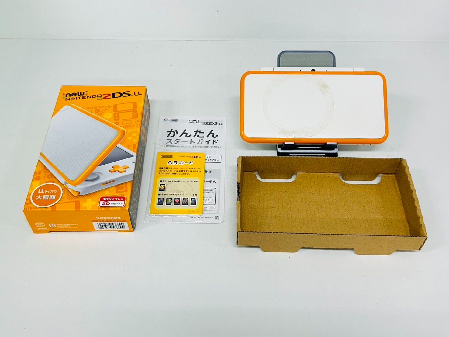即日発送 Nintendo New 2Ds LL ホワイトオレンジ/WhiteOrange 本体 動作確認/初期化済み