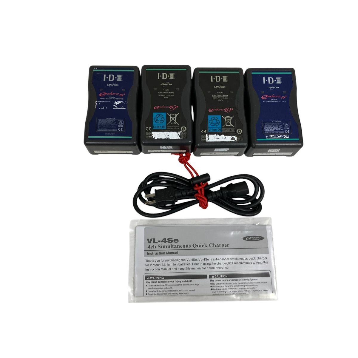 IDX VL-4S 4連 チャージャー バッテリー 4個付き 業務用 アイ IDX VL-4S 4連 チャージャー バッテリー 4個付き 業務用 アイ