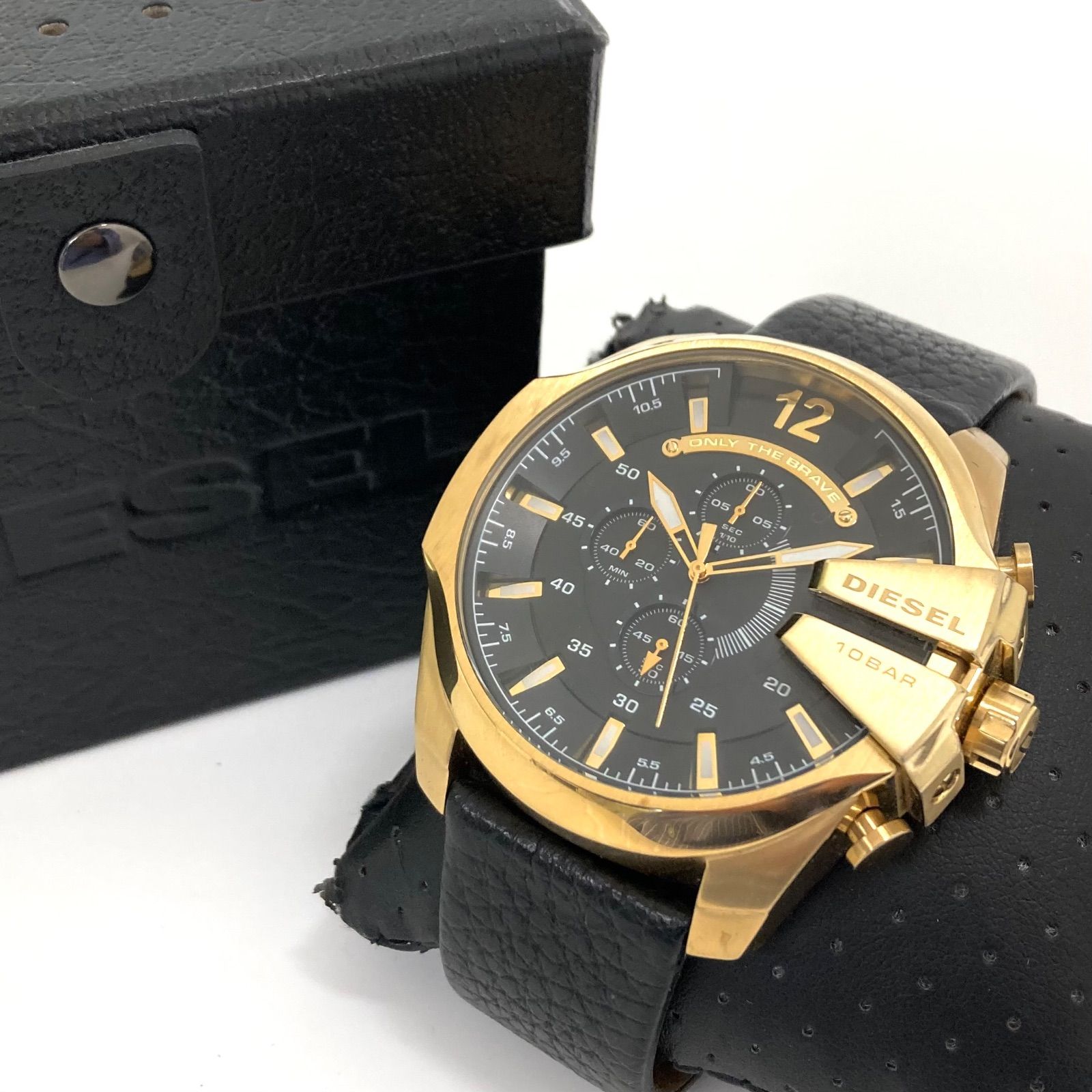 ◇DIESEL◇ディーゼル DZ4344 MEGA Chief 51mm クォーツ 腕時計 メンズ 