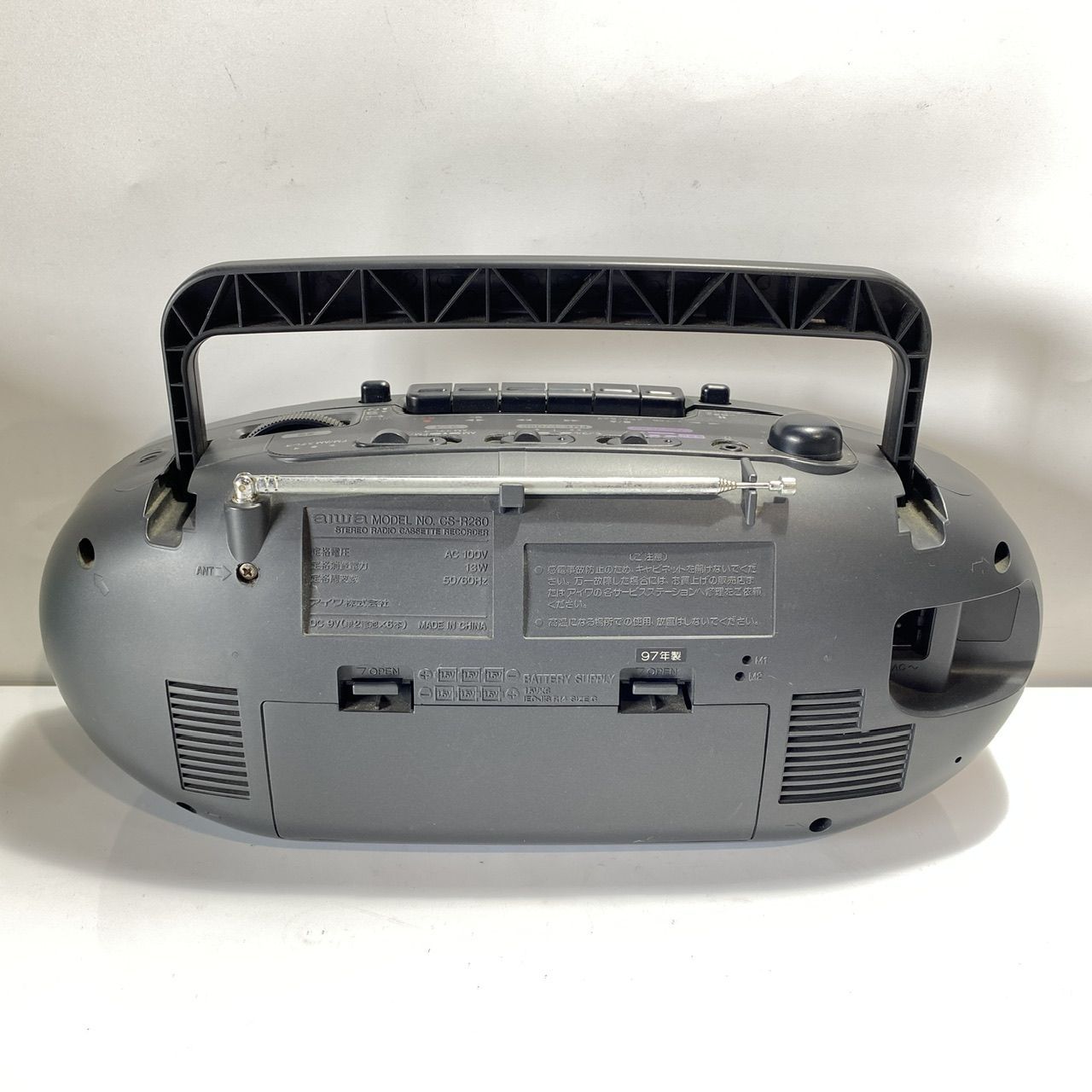 aiwa アイワ ラジカセ CS-R260 AM FM (管理番号：OKU9207/G3-80