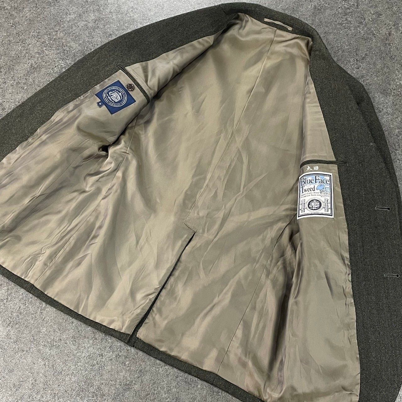 J.PRESS Blue Face Tweed ジェイプレス テーラードジャケット 2B 