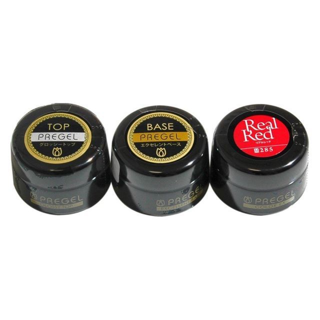 PRE GEL JNA検定対策リアルレッドセット UV|LED対応