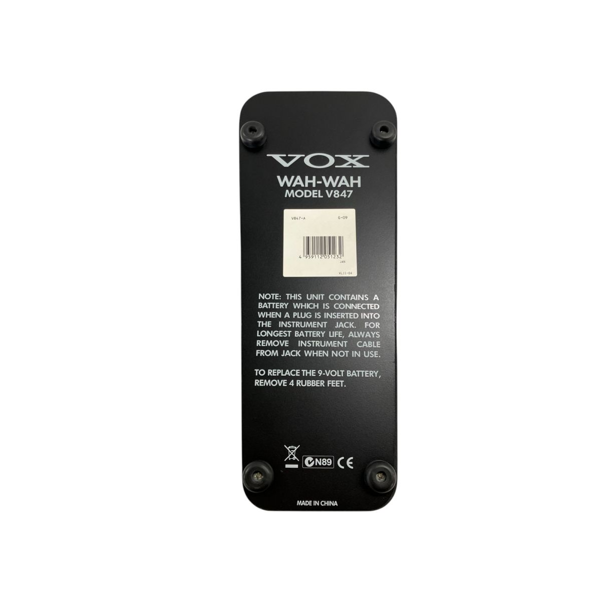 VOX ワウペダル V847 専用ケース付き VOX ワウペダル V847 ケース付き - メルカリ