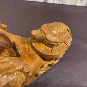 超希少】 【中古美品】 龍亀鶴 木彫り 墨壺 すみつぼ 鉋 かんな カンナ