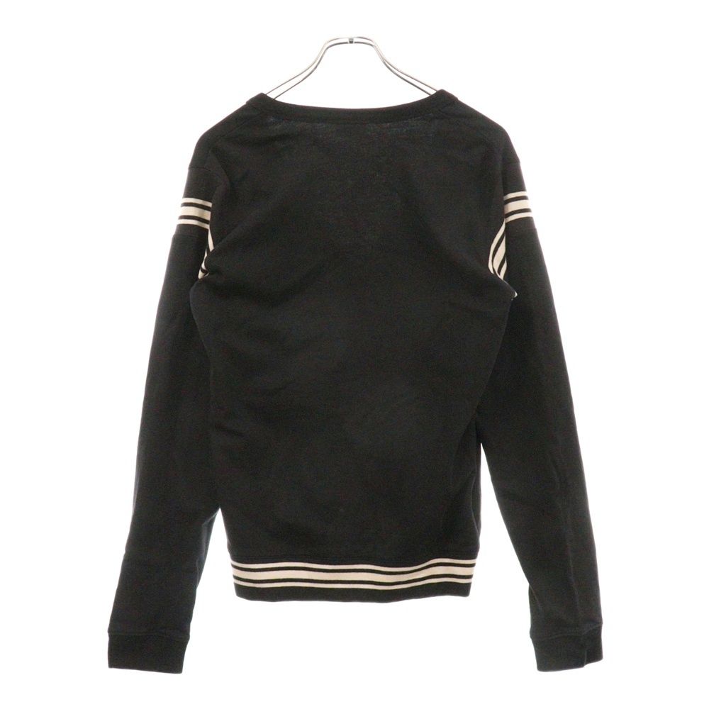 DRIES VAN NOTEN 黒 クルーネック スウェット DRIES VAN NOTEN ドリスヴァンノッテン オーバーサイズクルー