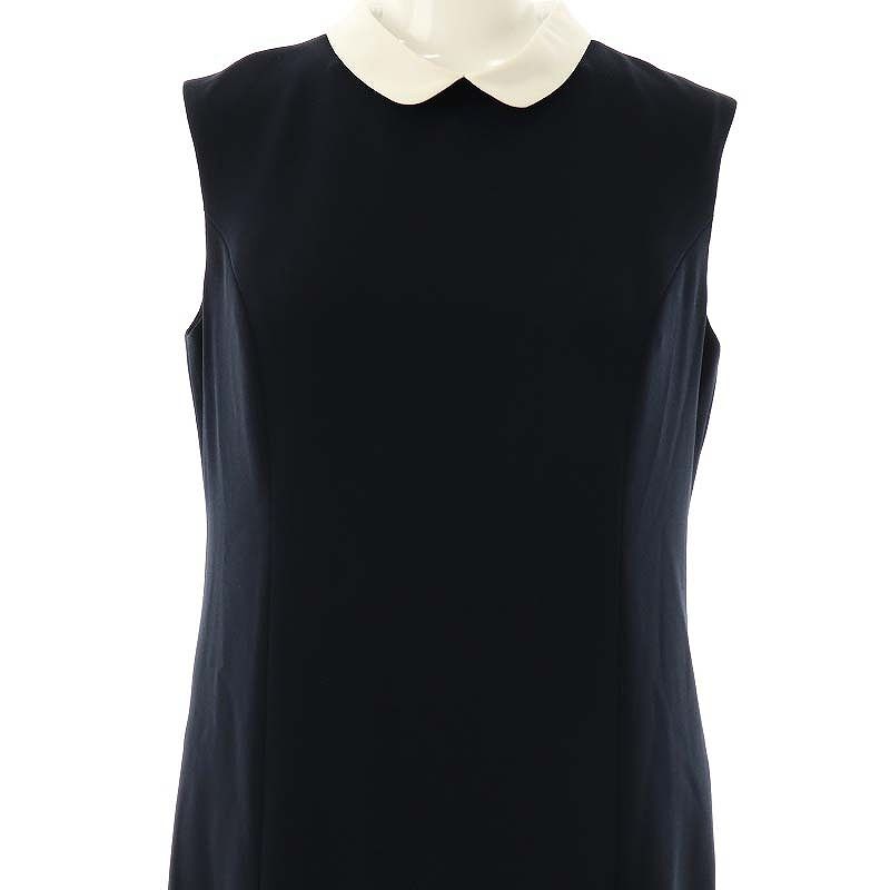 Rene basic ルネベーシック 襟付き ノースリーブ ワンピース Aライン Rene basic ルネベーシック 襟付き ノースリーブ ワンピース A