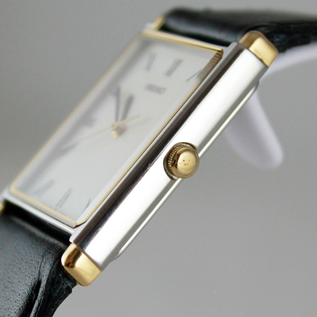 中古 】セイコー SEIKO 5P31-5D40 スクエア レクタングル