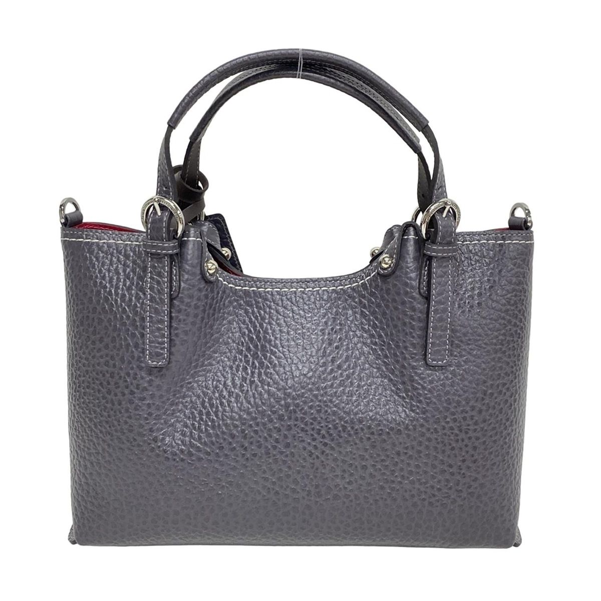PELLE BORSA(ペレボルサ) トートバッグ美品 - ダークグレー