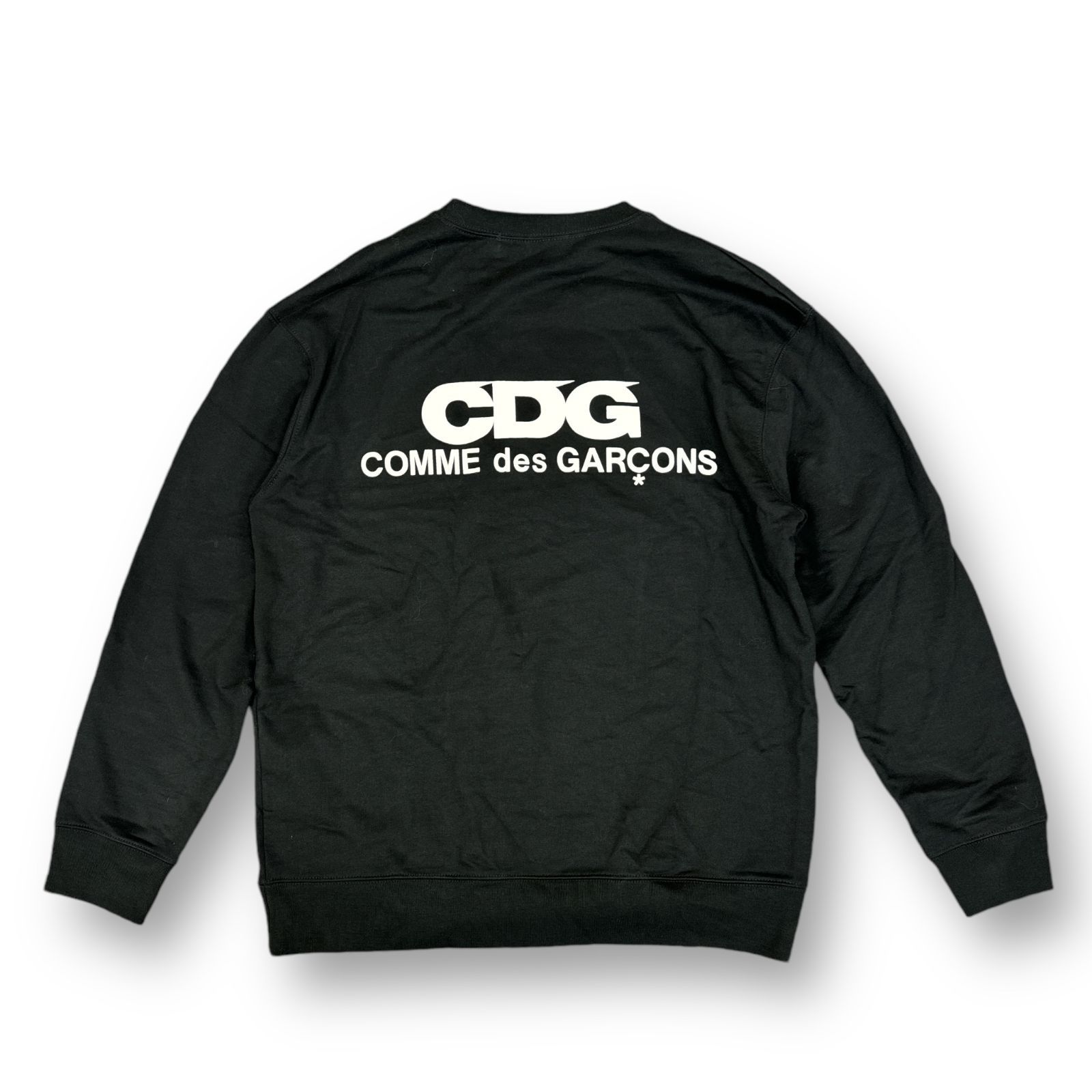 CDG COMME des GARCONS AD2020 バックロゴクルーネックスウェット トレーナー シーディージー コムデギャルソン SZ-T002 ブラック XL 72147A6