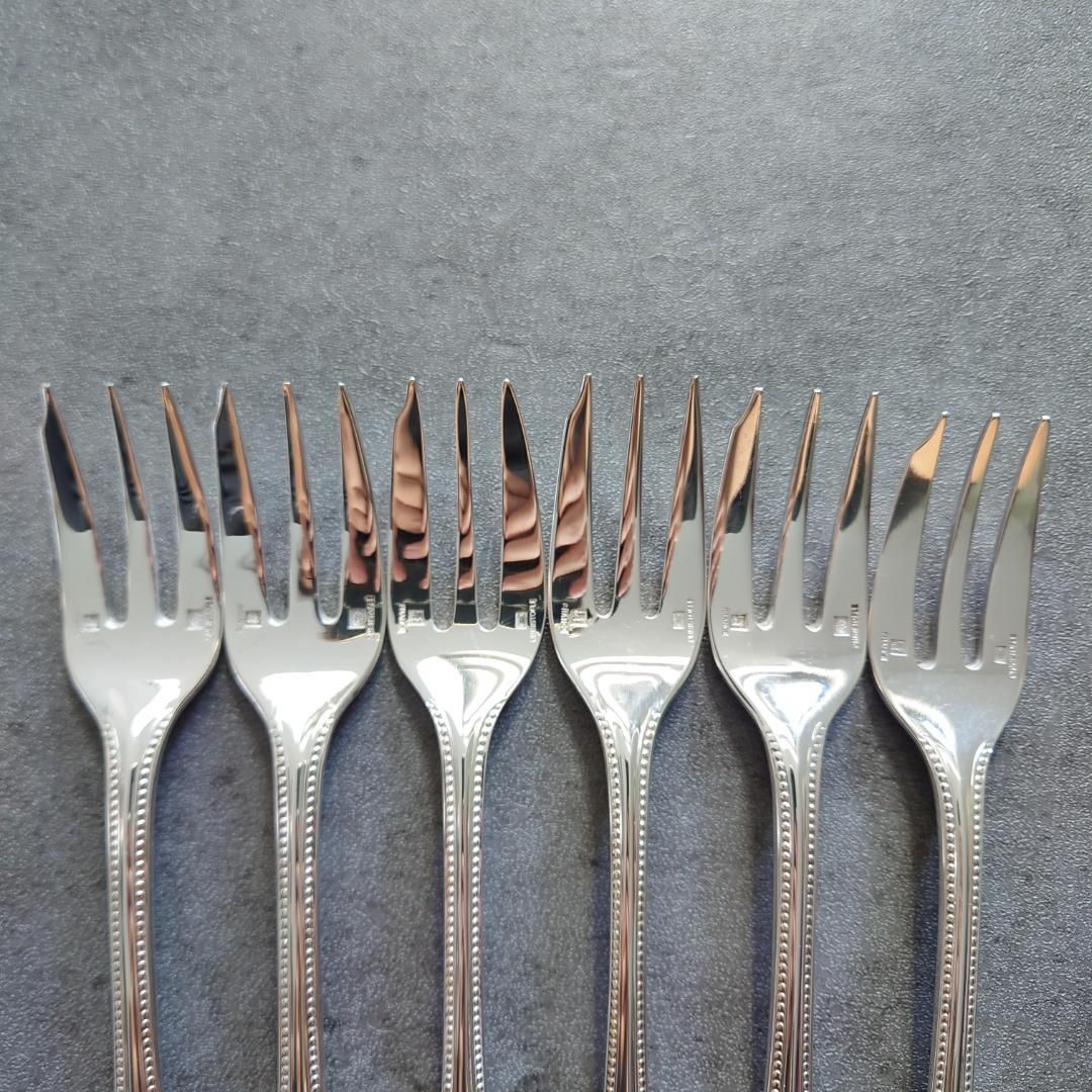 クリストフル パール ケーキフォーク コーヒースプーン 12点