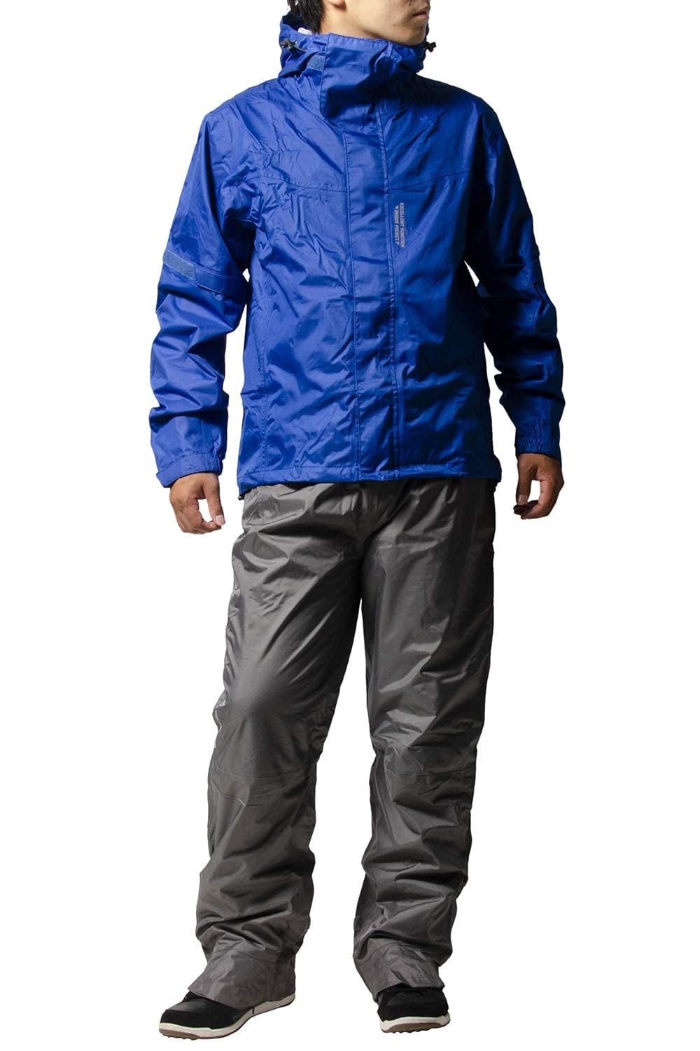 レインスーツ 上下セット メンズレインスーツ   オートバイ用  ブラックM レインスーツ 上下セット メンズレインスーツ オートバイ用 イエロー M