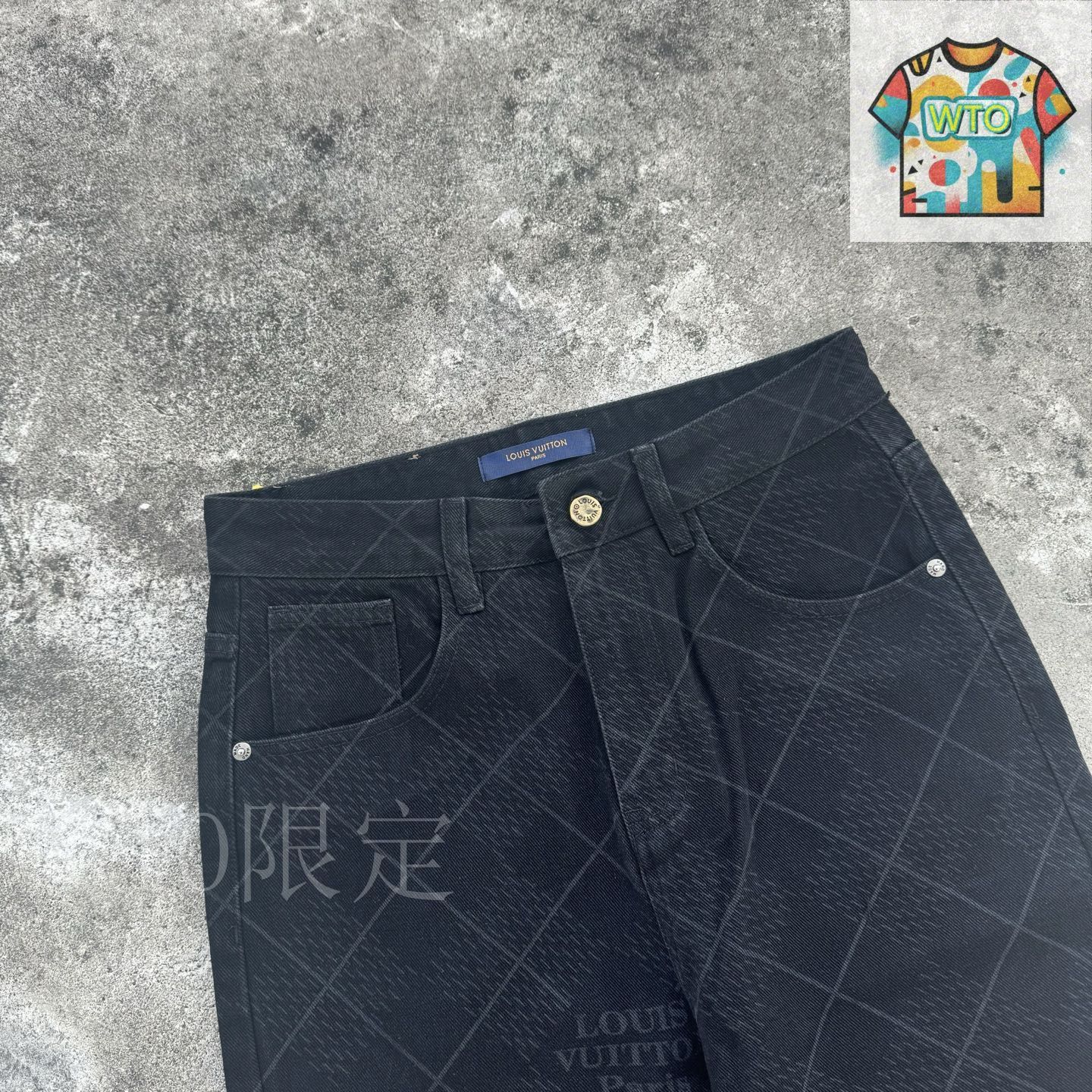 LOUIS VUITTON ルイヴィトン　ブラックジーンズ　黒　Lサイズ　40 楽天市場】モノグラム デニム ヴィトン（ブランドルイ・ヴィトン