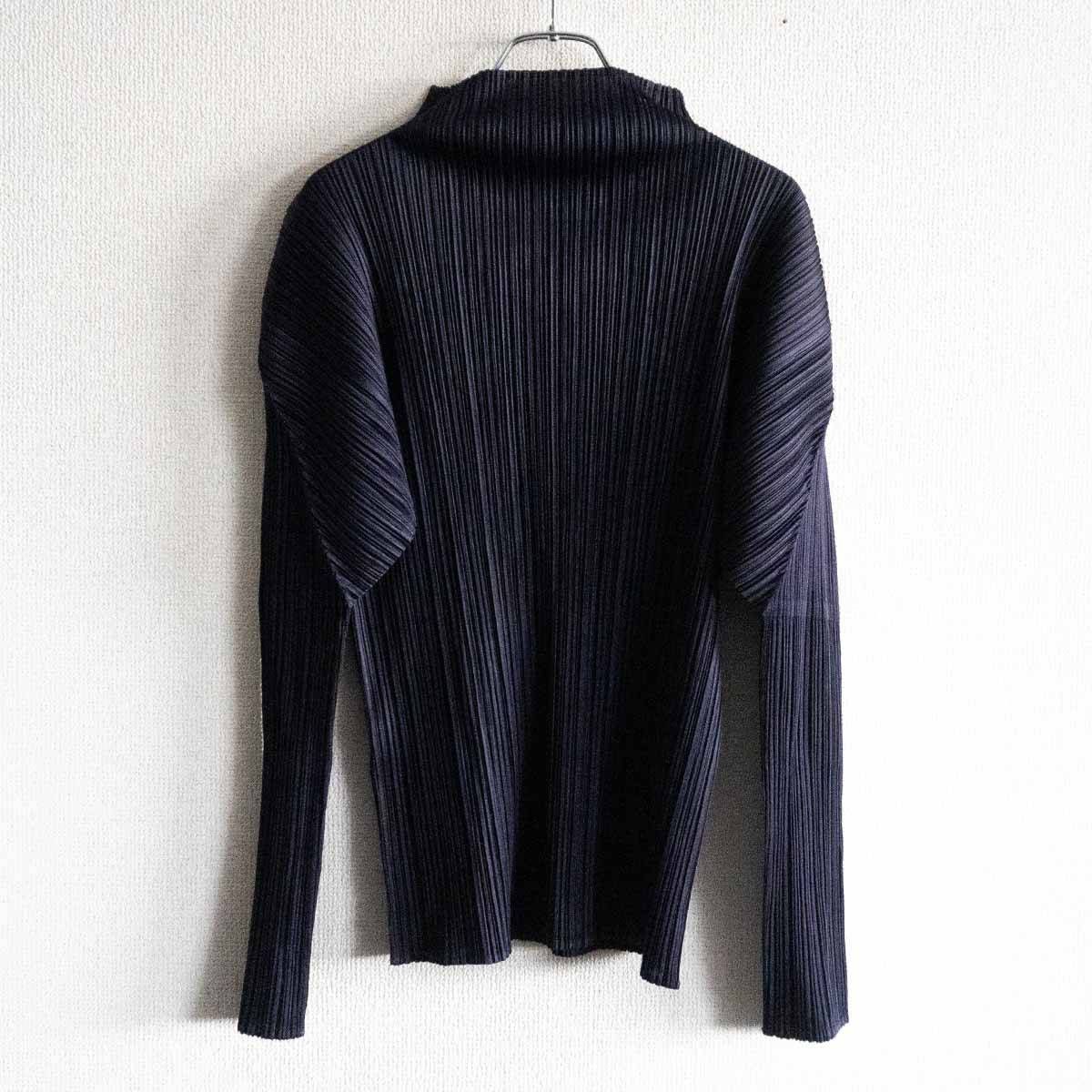 プリーツ プリーズ ハイネックプリーツカットソー イッセイミヤケ