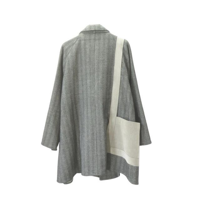 POOL BY CLASS Stand Collar Wool Coat