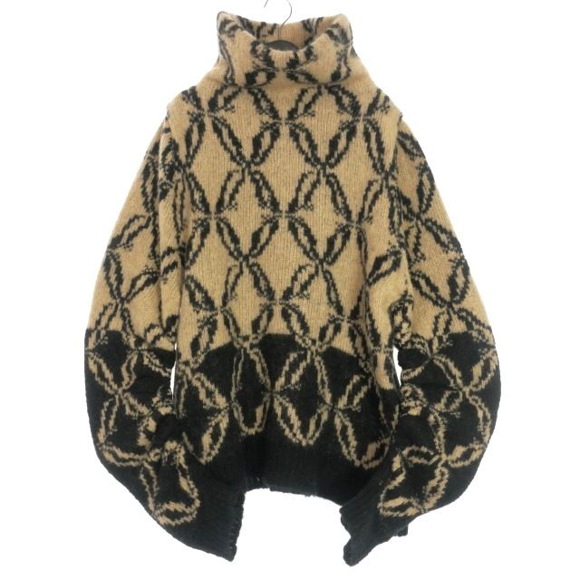 ドリスヴァンノッテン DRIES VAN NOTEN 24AW MINIER SWEATER タートルネック アルパカニット セーター S ベージュ 242-021250-9709