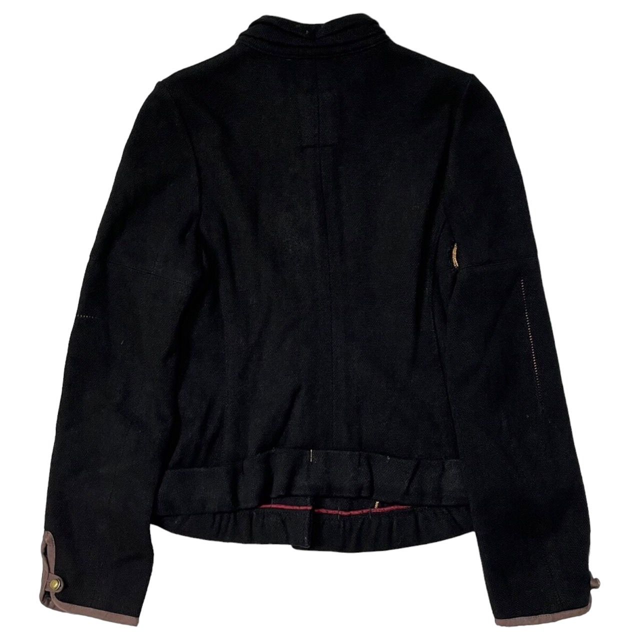 MARTHE FRANCOIS GIRBAUDジップデザイン変形ウールジャケット MARTHE FRANCOIS GIRBAUDジップデザイン変形ウールジャケット