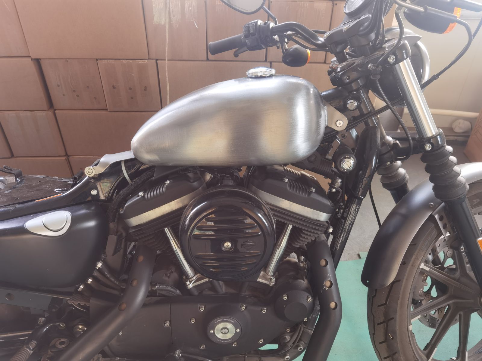 在庫１点　T-153FI　10L 2004-2022年用  SPORTSTER　バナナタンク　XL１２００　883N　X48　ボルトオン　タンク製作工房