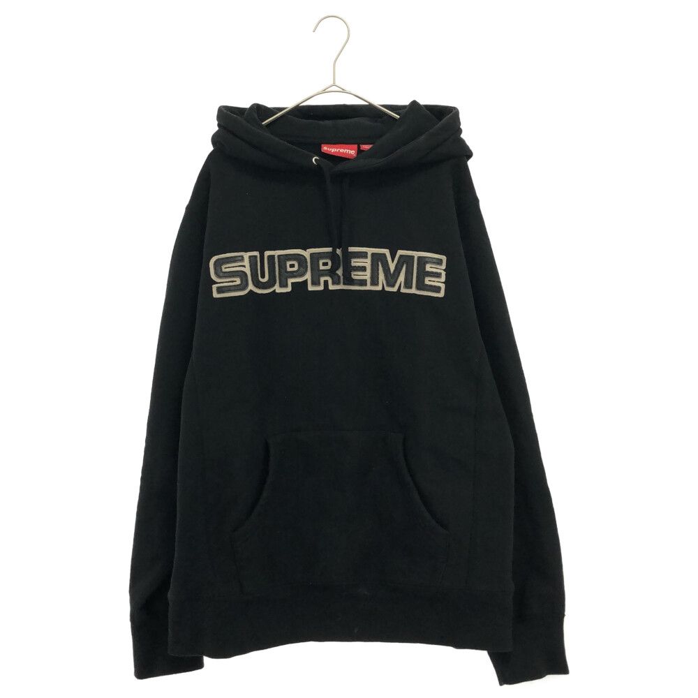 SUPREME (シュプリーム) 18AW Perforated Leather Hooded Sweatshirt
