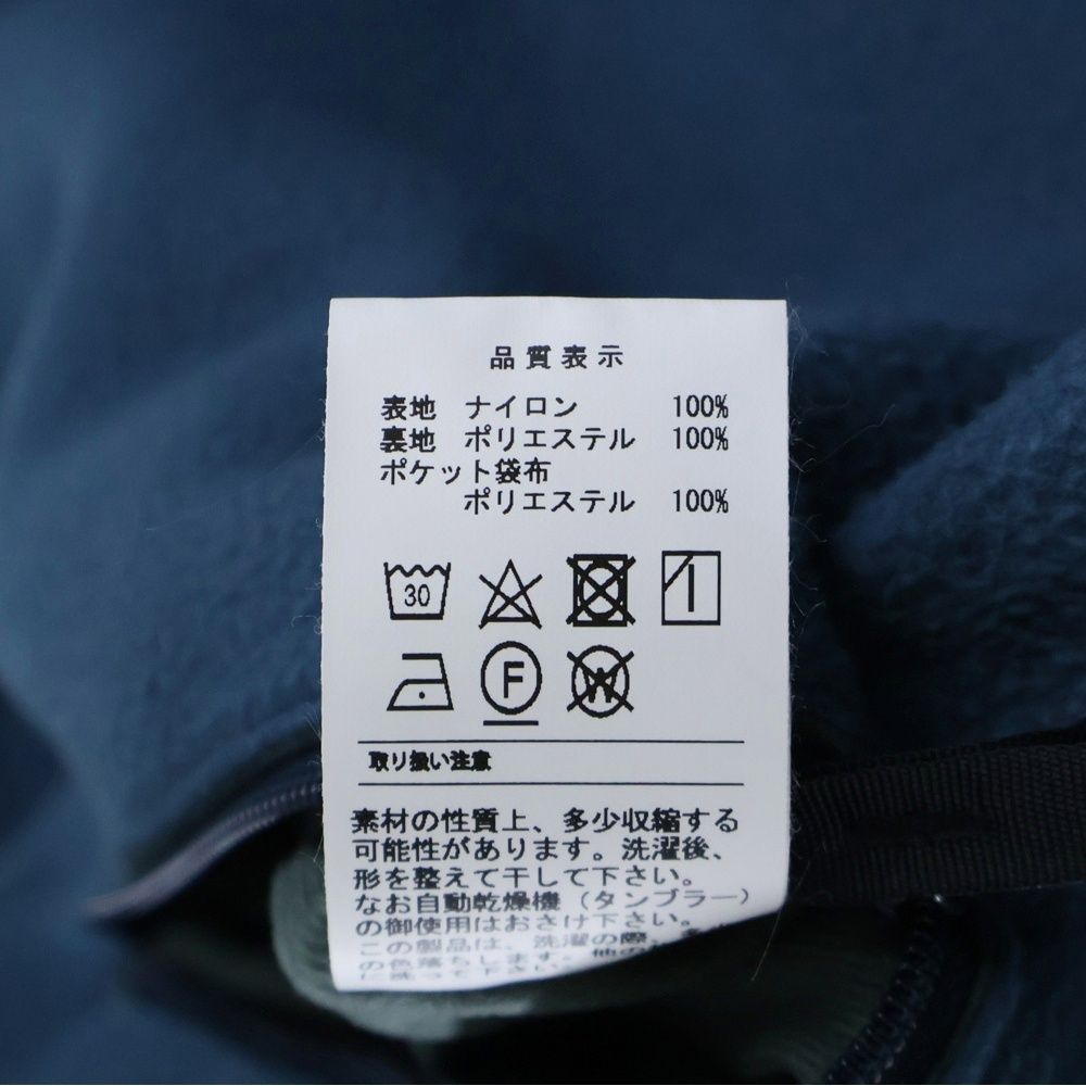 【特別価格】 DESCENDANT ディセンダント 23AW CABALLO NYLON JACKET ジップアップフリース ブルゾン ジャケット グレー|ターコイズ 232WVDS-JKM02