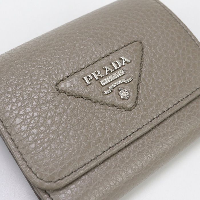 PRADA プラダ ミニ財布 ヴィッテロダイノレザー 1MH043 2BBE F0572 三  