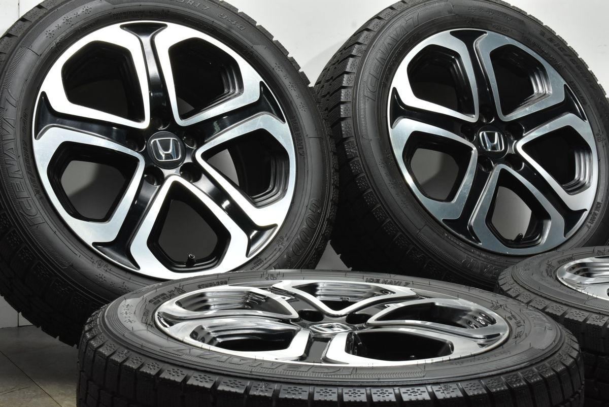 【送料無料】【バリ溝美品】ユーロスピード 17in 7J +48 PCD100 アイスガード5PLUS iG50+ 225/55R17 スバル インプレッサXV フォレスター 程度良好品ユーロスピード 17in 7J +48 PCD100 ヨコハマ アイス