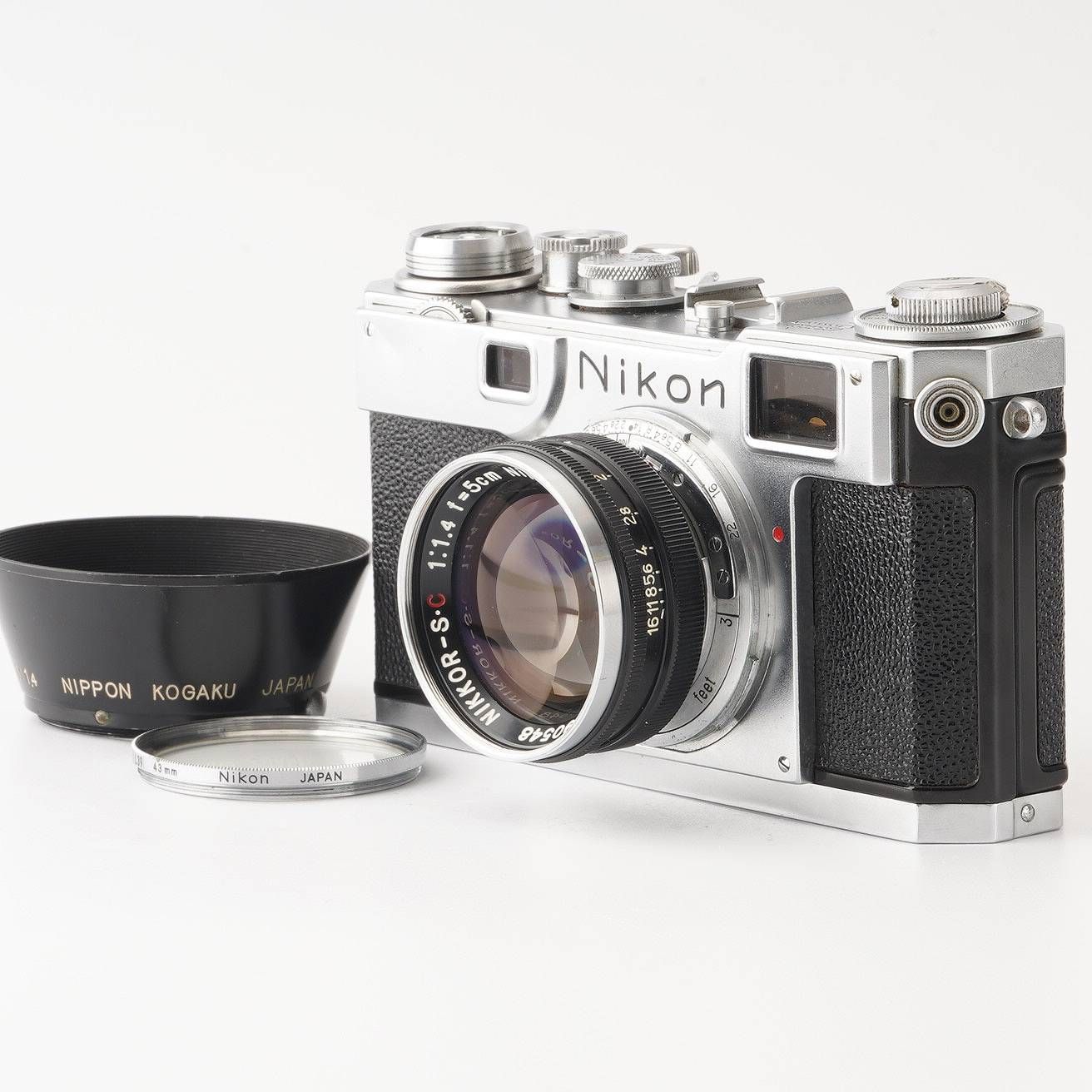 Nikon S2 NIKKOR-S・C 1:1.4 5cm レンジファインダー ニコン Nikon S2 レンジファインダー / Nippon Kogaku NIKKOR S C 5cm
