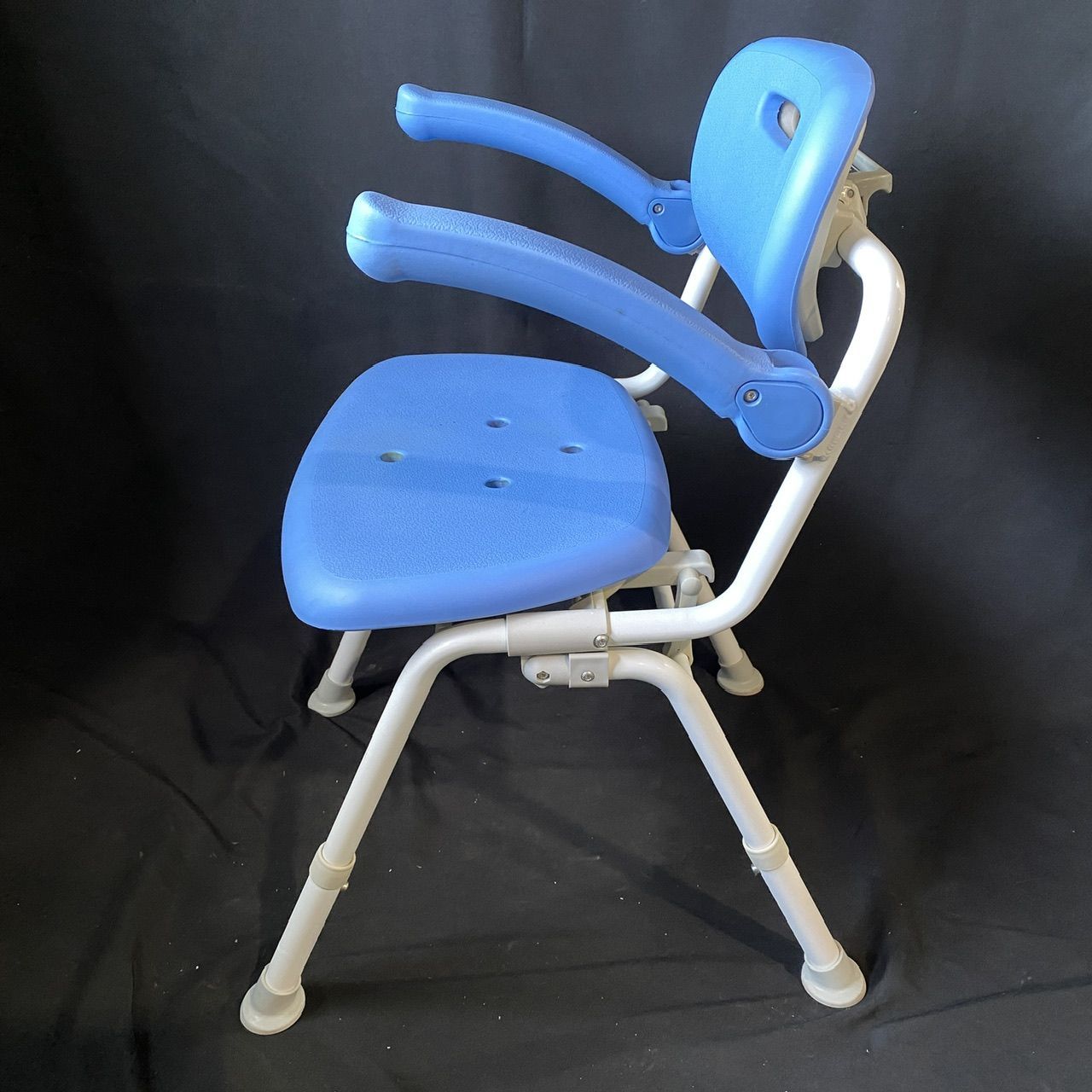 椅子 浴槽 パナソニック シャワーチェア ブルー オファー 椅子 浴槽