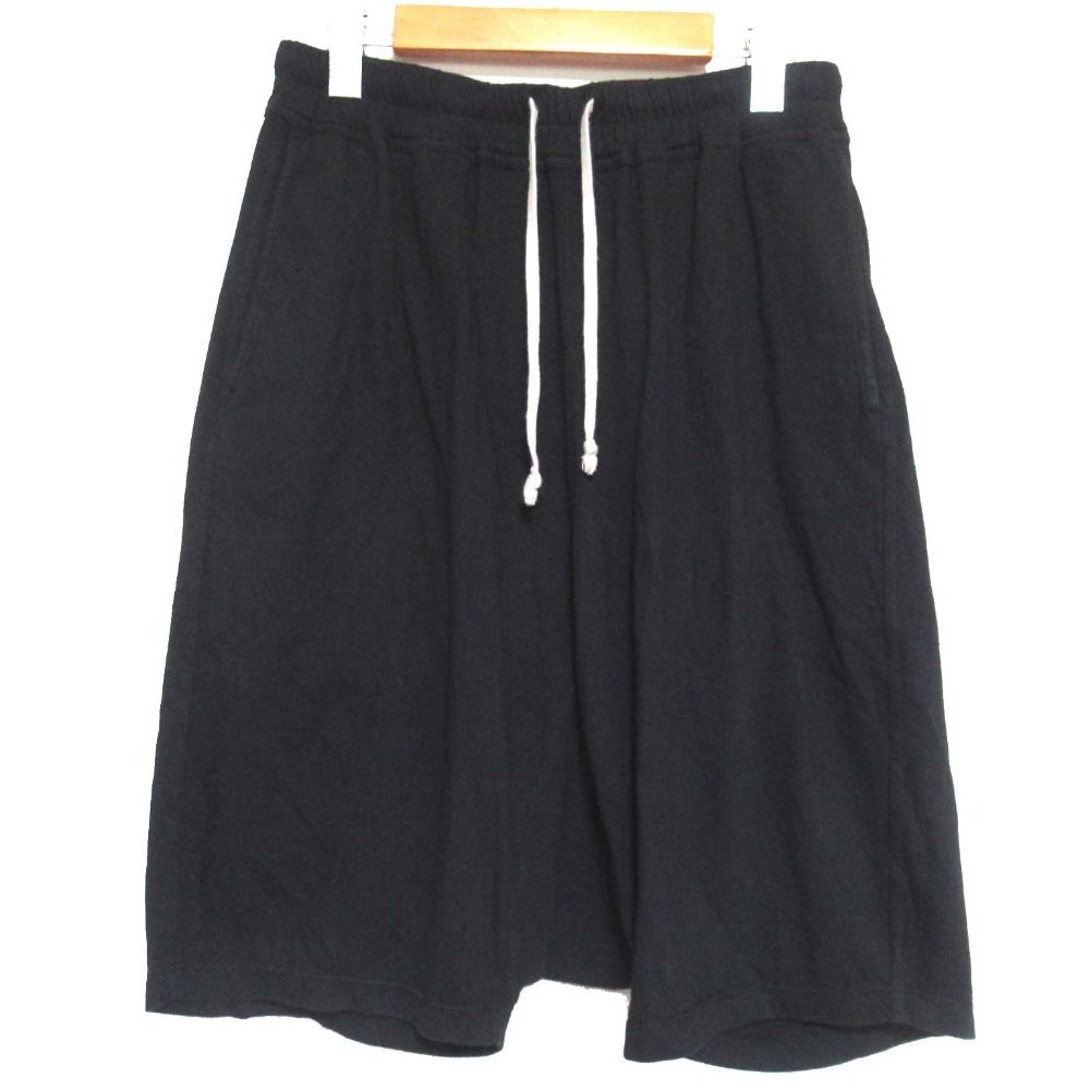 美品 Rick Owens DRKSHDW リックオウエンス ダークシャドウ イージーウエスト サルエル ショートパンツ XSサイズ ブラック メンズ 古着  USED