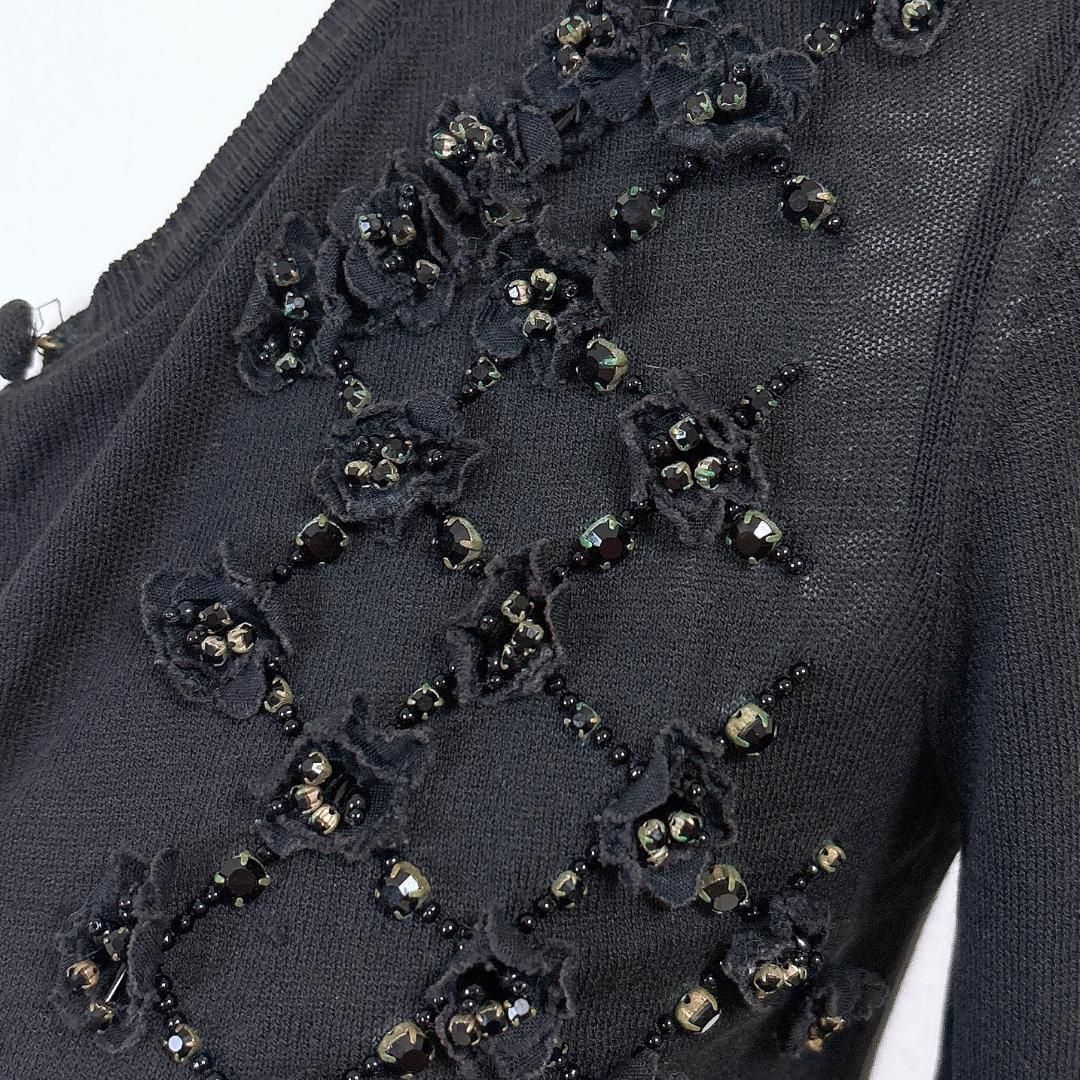 VALENTINO ビジュー長袖カーディガン