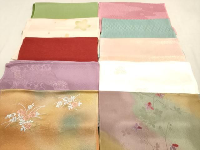 平和屋着物 和装小物 帯揚げ10枚セット 正絹 DAAX2086xg