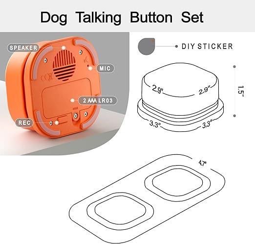 保存版】 MEWOOFUN 犬用 録音ボタン 会話ボタン 音声ボタン ベル