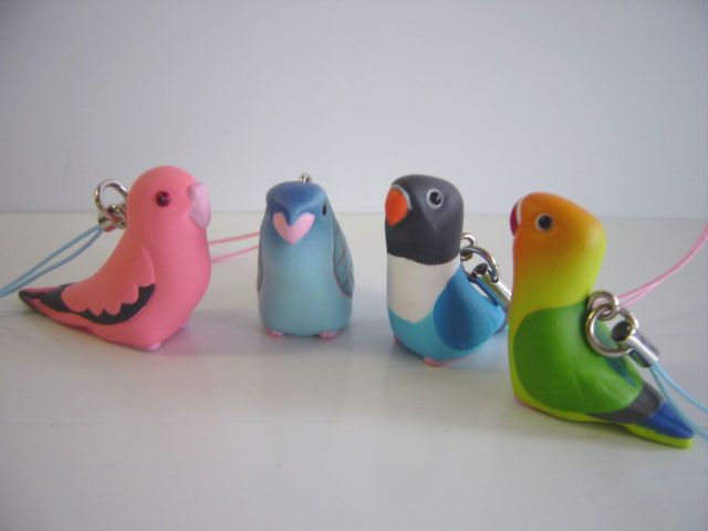 ♯Hzi01NJインコストラップ全9種ntc.Puffペット小鳥オカメボタン
