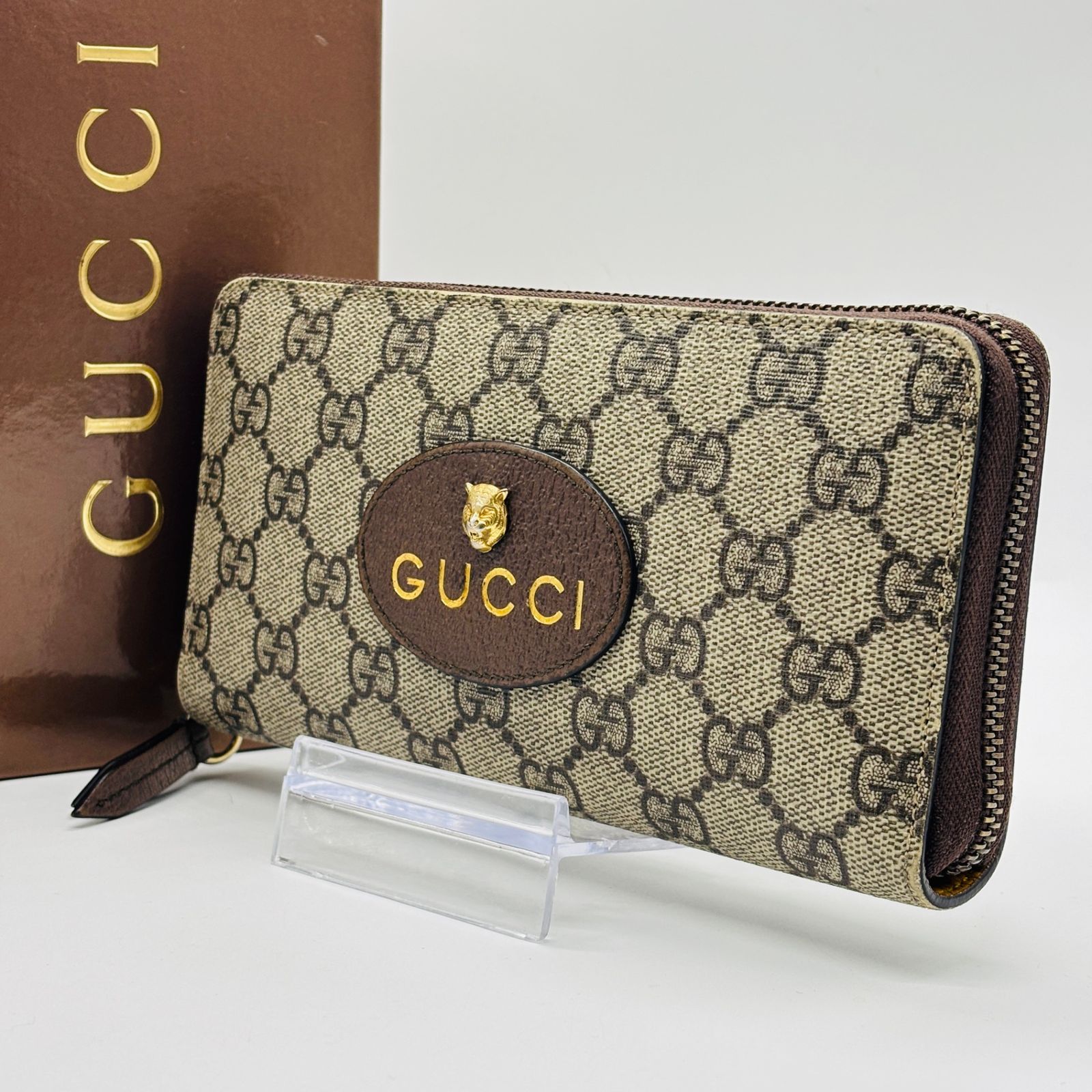 グッチ 【洗練されたヴィンテージ感✨】 GUCCI 長財布 ラウンド グッチ 【洗練されたヴィンテージ感✨】 GUCCI 長財布 ラウンド