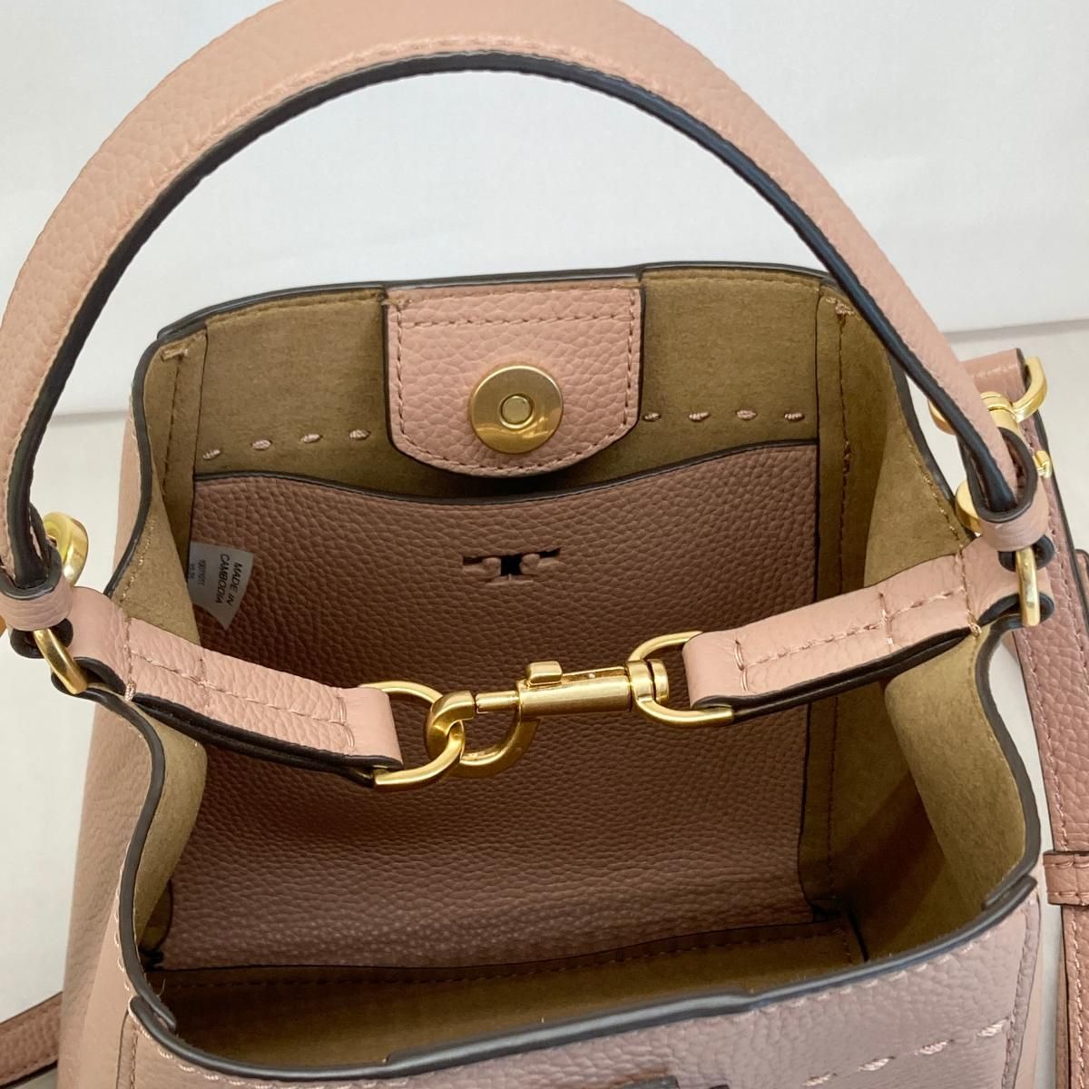 美品】 TORY BURCH （トリーバーチ） ﾏｯｸｸﾞﾛｰ ｽﾓｰﾙ ﾊﾞｹｯﾄﾊﾞｯｸﾞ 2way