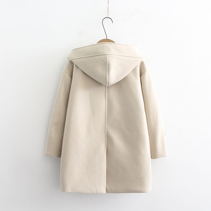 ロングコート フード付きアウター