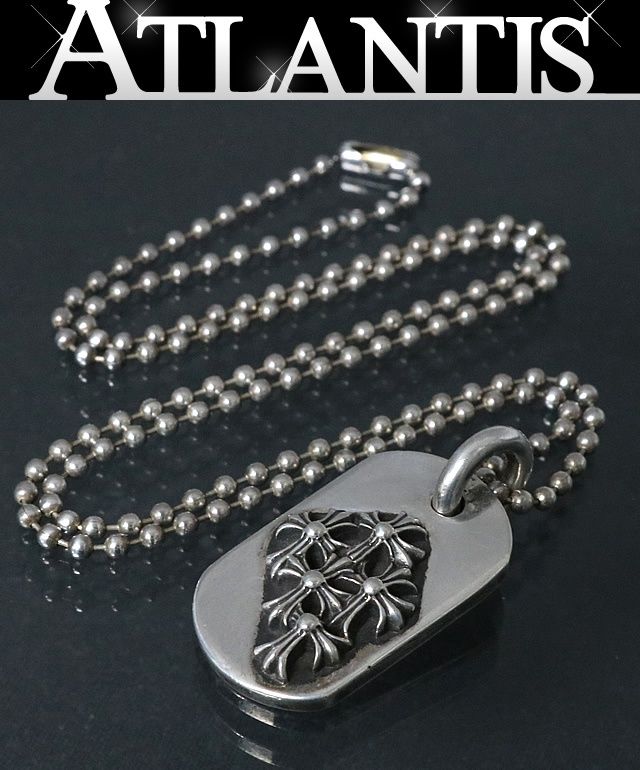 CHROME HEARTS 銀座店 クロムハーツ レイズド セメタリークロス ドッグタグ ペンダント チャーム シルバー SV925 95949 -  メルカリ